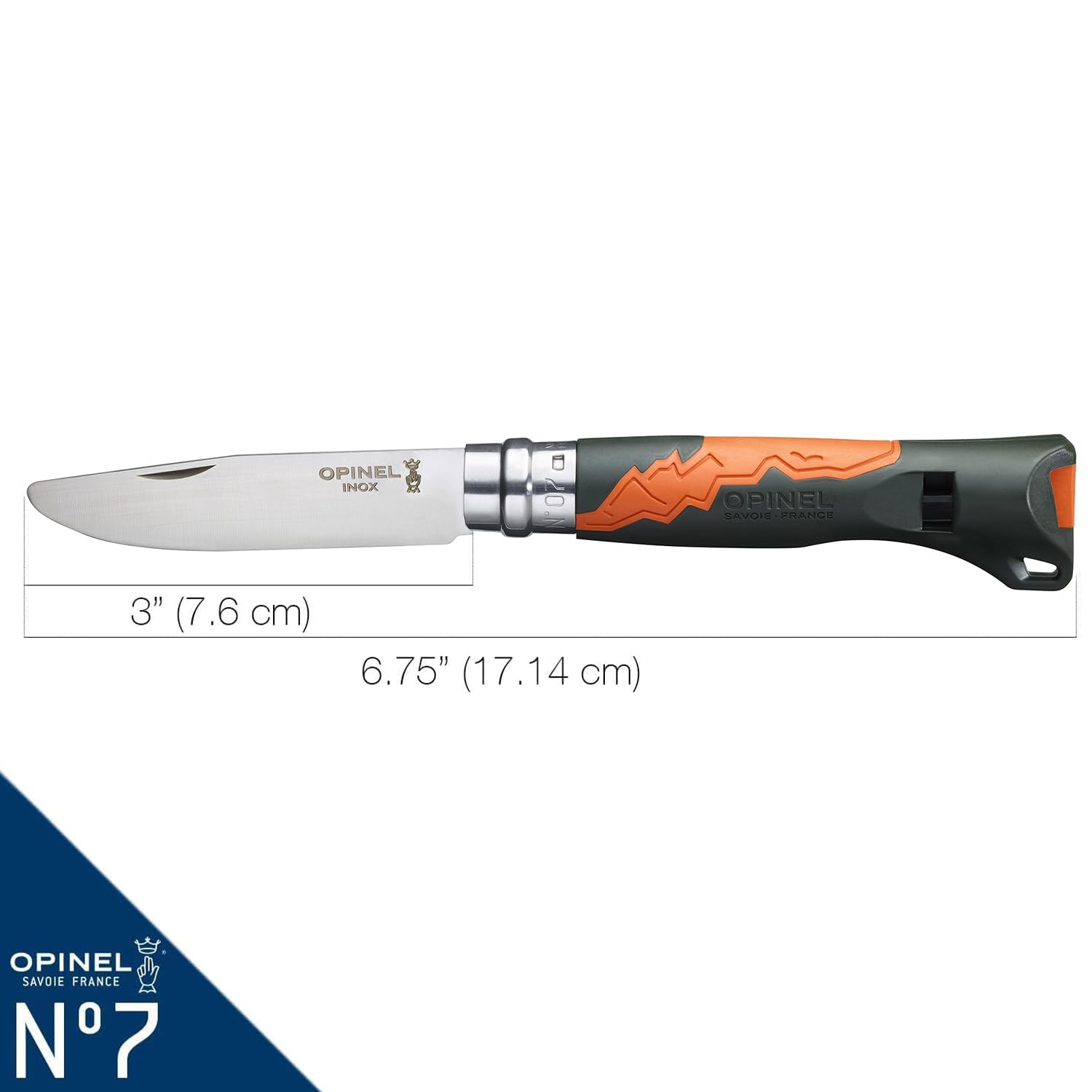 Opinel Kindermesser aus Edelstahl 254447 N° 07 Outdoor Junior Khaki 3