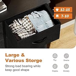 Sweetcrispy Dresser for Bedroom with 6 Storage