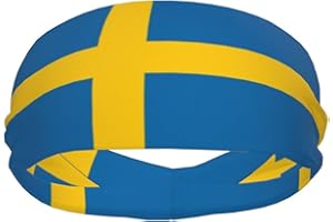 TWKGBUAD National Flags Sports Sweatband Head Bands for Women Men - Moisture Wicking and Non-Slip Athletic Headbands for Running, Yoga, Workout, Fitness and Gym
