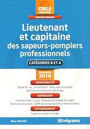 Lieutenant et capitaine des sapeurs-pompiers professionnels