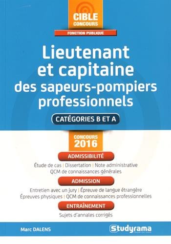 Lieutenant et capitaine des sapeurs-pompiers professionnels