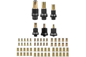 BlesConi Rivet Nut Pliers Set with 60 Nuts, M3-M10 Press-in Rivet Tool for Automotive and Construction