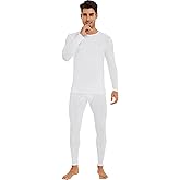 WiWi Thermal Underwear for Men Bamboo Viscose Long Johns Set Soft Warm Base Layer Lightweight Top and Bottom Sets S-XXL