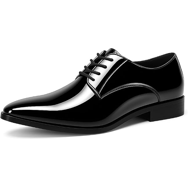 Zapatos De Vtir De Moquin De Charol Sintético Para Hombre Oxford