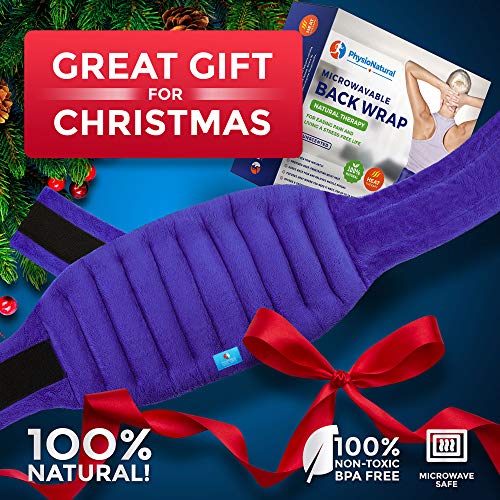 Microwavable Extra Large Heating Wrap for Lower Back, Waist, Stomach, and Shoulder Moist Heat