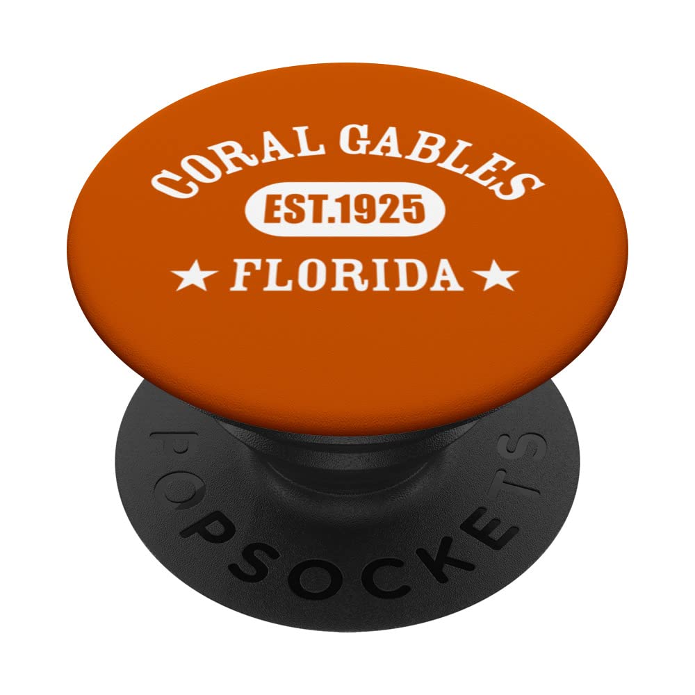 CORAL GABLES FL Classic Athletic Design PopSockets Swappable PopGrip