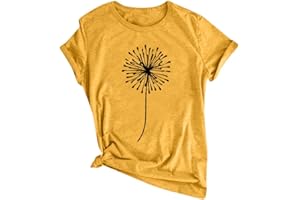 FQZWONG Big Spring Sale Summer Tops for Women 2024 Dressy Casual Womens Short Sleeve Shirts Ladies Crew Neck Blouses Pullover