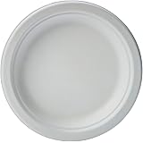 Amazon Basics Compostable Plates, 6-Inches, 125 Count