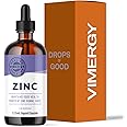 VIMERGY Liquid Zinc – Fast-Absorbing Immune Support – Promotes Healthy Bones & Skin – Organic, Vegan, Non-GMO – 57 Servings (