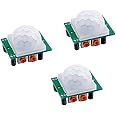 Stemedu 3PCS HC-SR501 PIR Motion Sensors Advanced Infrared Motion-Activated Detectors for Indoor Security Systems, Lighting Automation, Smart Home Applications, and Energy-Saving Solutions