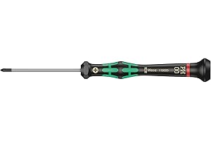 Wera 05118020001 2050 PH Screwdriver for Phillips Screws for Electronic Applications, PH 00 x 60 mm, Black