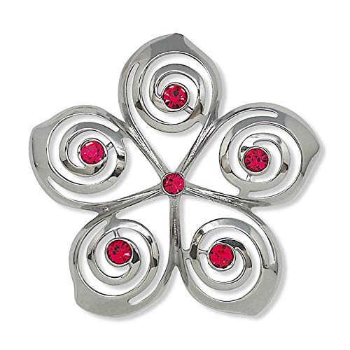 Island Heritage Jewel Metal Hawaiian Christmas Ornament - Plumeria