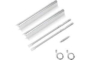 FORYEYC Grill Replacement Parts for Charbroil Performance 2 burner 463625217 463673517 463673519 463625219 300 Cabinet Liquid Propane, G470-5200-W1 Burner, G470-0004-W1 Heat Plate, Carryover Tubes, Igniters