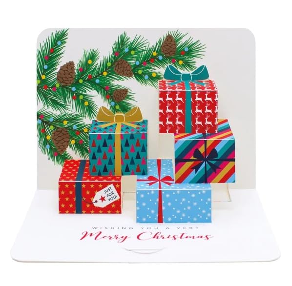 The Art File - 5 Boxed 3D Hand Folded Christmas Cards - PPBOX34