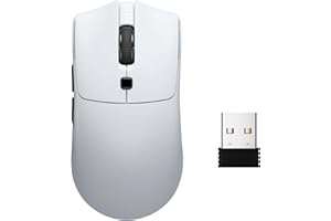 RAWM MH01 Wireless Lightweight Gaming Mouse, PAW3395 Optical Sensor, 26000 DPI, 600mAh Rechargeable Battery, 7 Programmable B