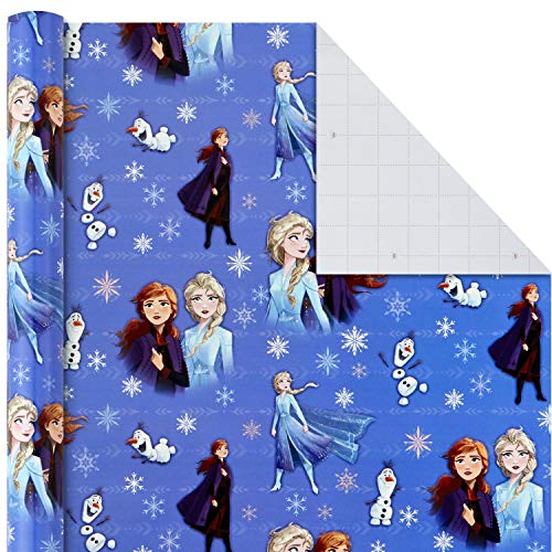 Hallmark Disney's Frozen 2 Wrapping Paper with Cut Lines (Pack of 3