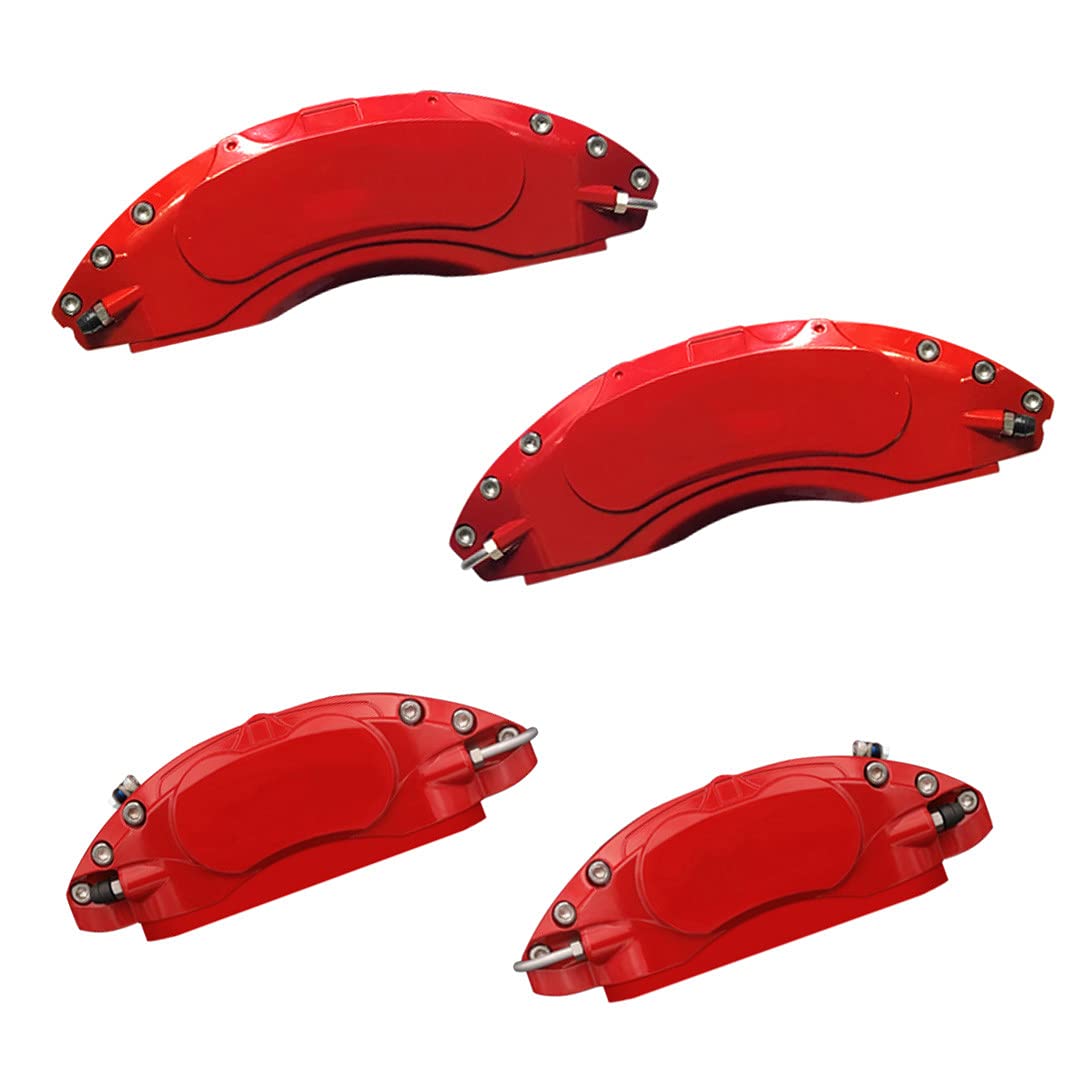 Photo 1 of AOOA Aluminum Red Caliper Covers Fits 2011-2023 Dodge Charger/Challenger GT/RT (Front Double Piston)