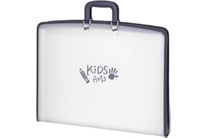 Wooswen Kids Art Portfolio Posters Storage Bag with Zipper and Handle for Art Portfolio Folder for Poster, Painting