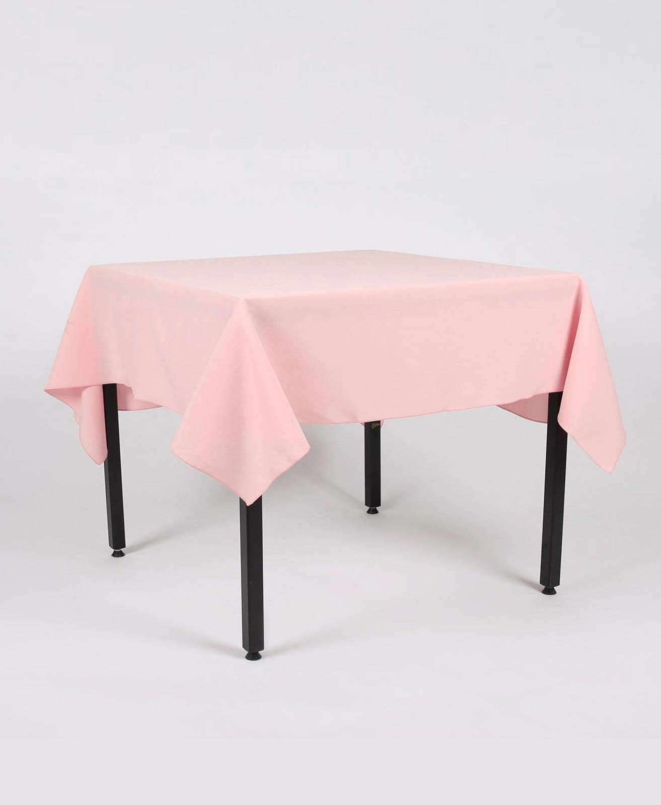 Hope Textiles Blush Pink 55" x 108" (139cm x 274cm) Rectangle Fabric TABLECLOTH/TABLE CLOTH (Polyester, not cotton)
