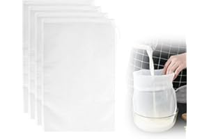 Cheese Cloths Yogurt Cloth Strainer Fine Mesh Cheesecloth Bags Nut Milk Bag for Straining Reusable for Almond Soy Milk Juice 