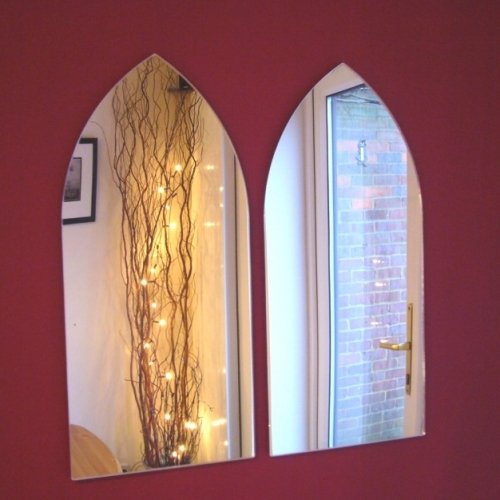 Super Cool Creations 2 x Gothic Arch Mirror - 45cm x 20.5cm (each)