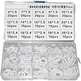 225 PCS VMQ Grade Silicone O Ring Assortment Rubber Silicone Seal Kit Sizes from 6 mm O.D. to 20 mm O.D.