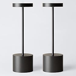 Sikevht 2 Pack Cordless Table Lamp,Rechargeable LED