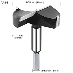 NICAVKIT 2-3/4 Inch Carbide Forstner Drill