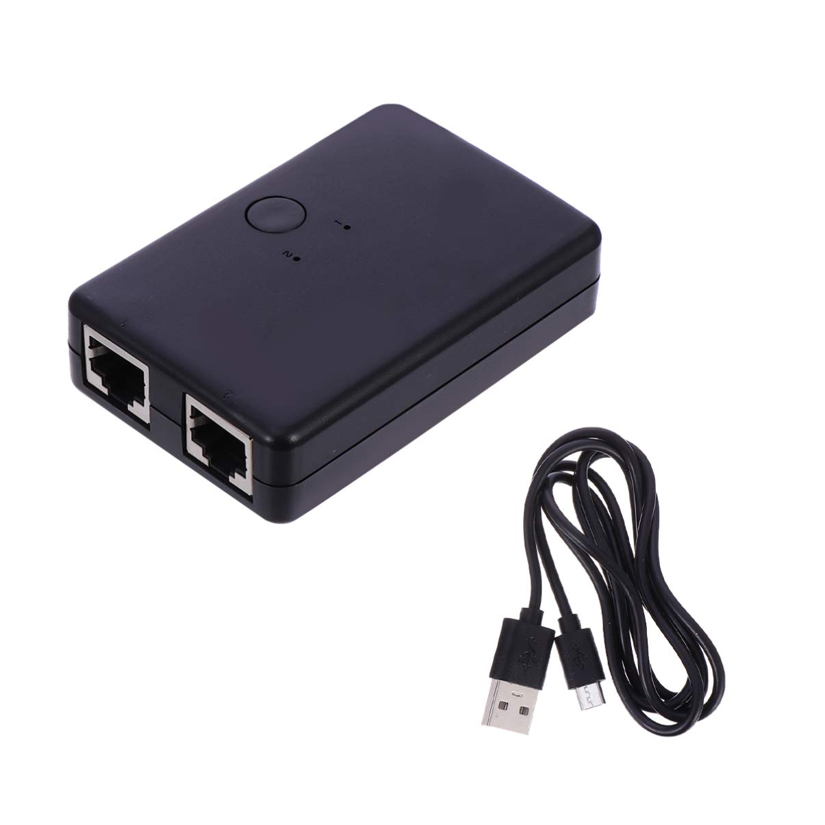 SOLUSTRE Mini 2 Port Gigabit Ethernet Desktop Ethernet Splitter Unshielded Network Home Hub
