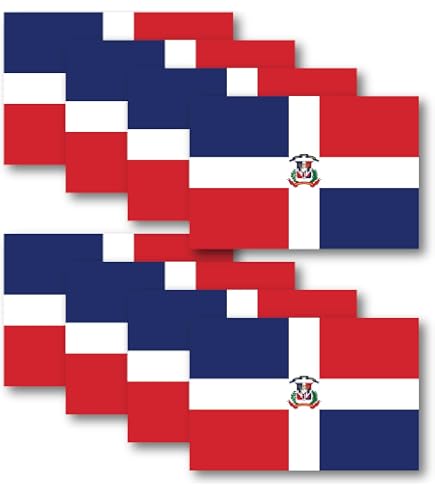 Dominican Republic Flag Vinyl Decal – 2-Pack, Bumper Sticker For Car/Truck/Van – Old Glory Optimism PD418 - View #2