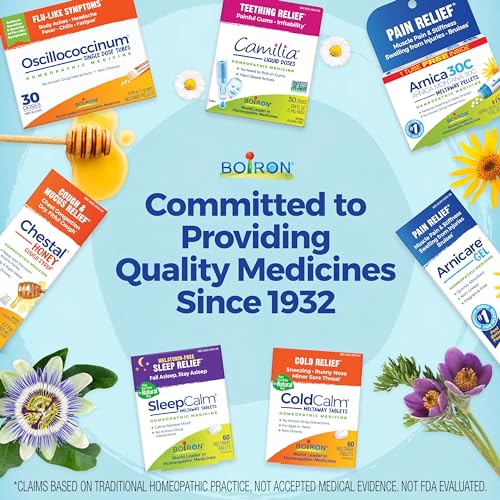 Boiron ColdCalm On The Go Cold Relief for Sneezing, Runny Nose, Nasal Congestion, and Sore Throat - 2 Count (160 Pellets)