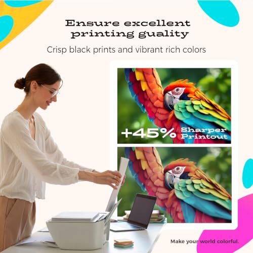 colorfly 924e 924XL Cartuchos de impresora de repuesto para HP 924 XL 924 Compatible con HP Officejet Pro 8120 8122 8123 8125 8128 8130 8132 8133 8134 8135, con chip 4 unidades