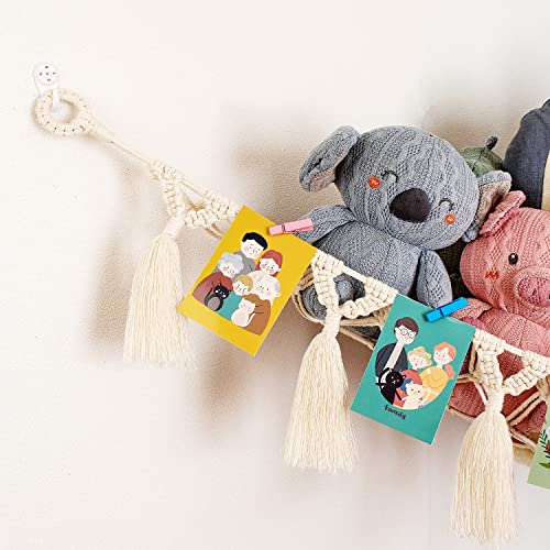 Mingtex Macrame Toy Hammock for Stuffed Animals and Plush Toys, Soft