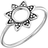 Boma Jewelry Sterling Silver Balinese Style Sunflower Ring