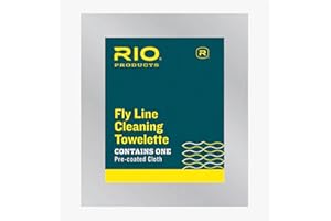 RIO PRODUCTS Rio Fly Fishing Fly Line Cleaning Towlette (6 Pack), White