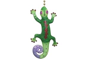 CLEMENTINE DESIGNS Tropical Gecko Lizard Tiki Bar Ceiling Fan Light Pull