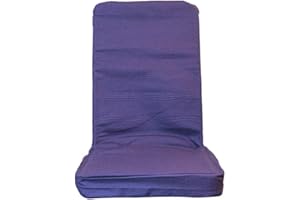 BACKJACK BJI Original BackJack-Made in The USA- Purple Cotton Fabric Lightweight Floor Seating Chair for Gaming, Families, Parents, Daycare, Back Support, Reading, Yoga, Meditation, Dorm, School
