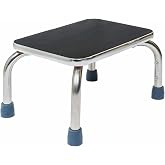 BodyMed Heavy-Duty Foot Step Stool with Non-Slip Rubber Platform for Seniors &amp; Adults &ndash; Holds up to 300lbs, 9 &frac12; in. Step Up, 18&rdquo;L x 11.5&rdquo;W x 9.5&rdquo;H