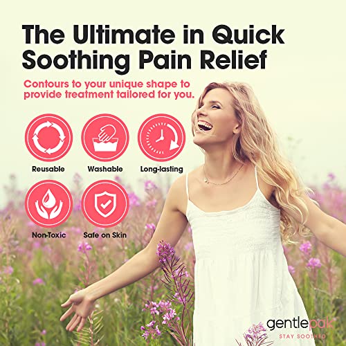 Gentlepak Reusable Perineal Ice & Heat Paks with Washable Sleeves for