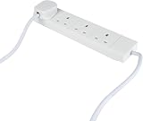 Status Multi Plug Extension 4 Socket 1m Extension Lead White S4W1MS12 view 3