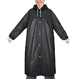 PTEROMY EVA Rain Poncho, Reusable Rain Ponchos for