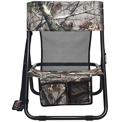 Tangkula Turkey Hunting Chair, Folding Lowprofile Turkey Hunting Seat