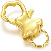 14K Yellow Gold Clasp for DIY Necklace Bracelet Jewelry Making, Lobster Clasp Extender Necklace Clasp Connector Bracelet Extension(Style 7)