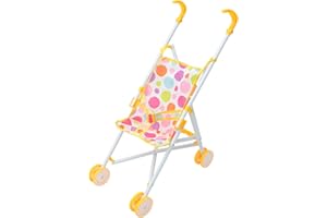 Gogogmee Doll Stroller for Realistic Role Play Accessory with Smooth Wheels Lightweight and