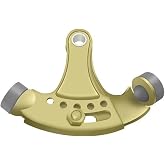 Deltana Hinge Pin Stop,Hinge Mounted,Adjustabl, Polished Brass