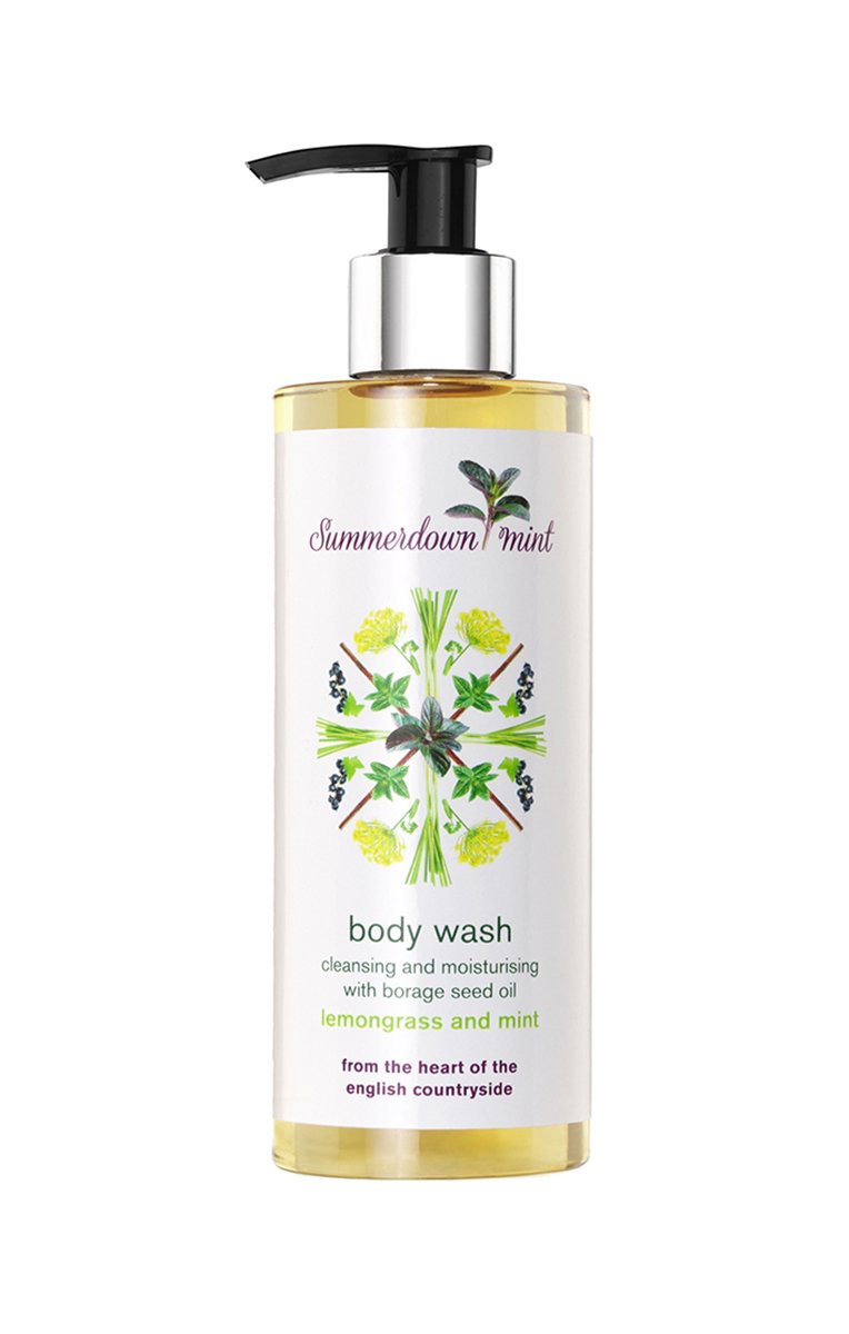Lemongrass and mint body wash