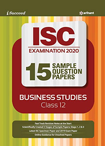 15 Sample Question Papers ISC business studies class 12 2019-2020