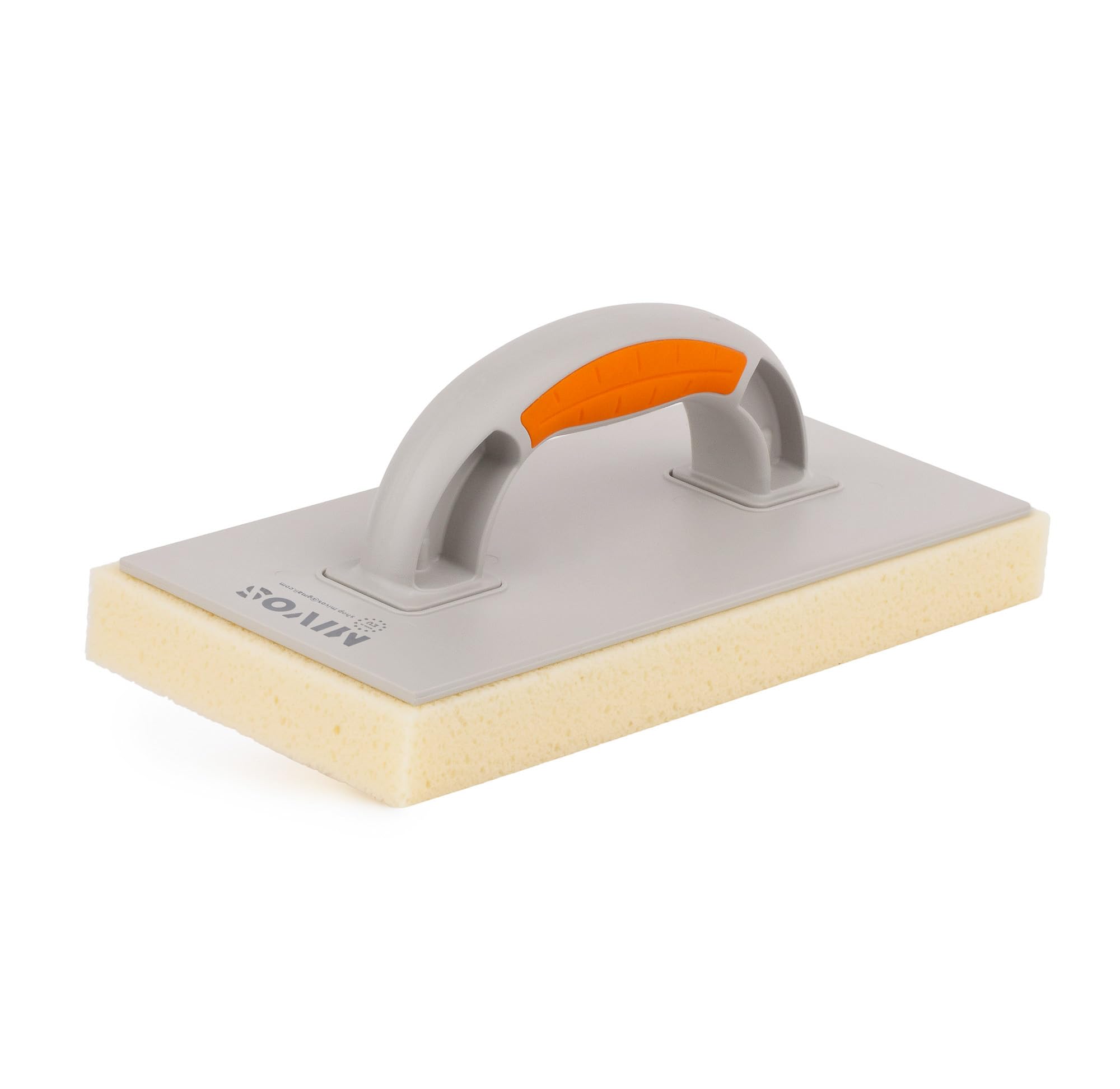 MIVOS Tile Wash Board with Dense High-Strength Sponge - Grating Board with 30 mm Hydro Sponge Pad - Tile Wash Board with Sponge Pad - Tile Washing Sponge - Made in EU