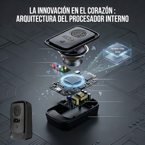 Roledy Repelente Ultrasónico de Plagas, 5 Modos, Cubre 140m² por Dispositivo, Repele Ratones, Ratas, Arañas, Mosquitos, Hormigas, Cucarachas, Insectos y Moscas, Pack de 2