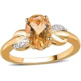 Shop LC Statement Ring for Women 925 Sterling Silver Zircon Birthstone Birthday Gifts for Women